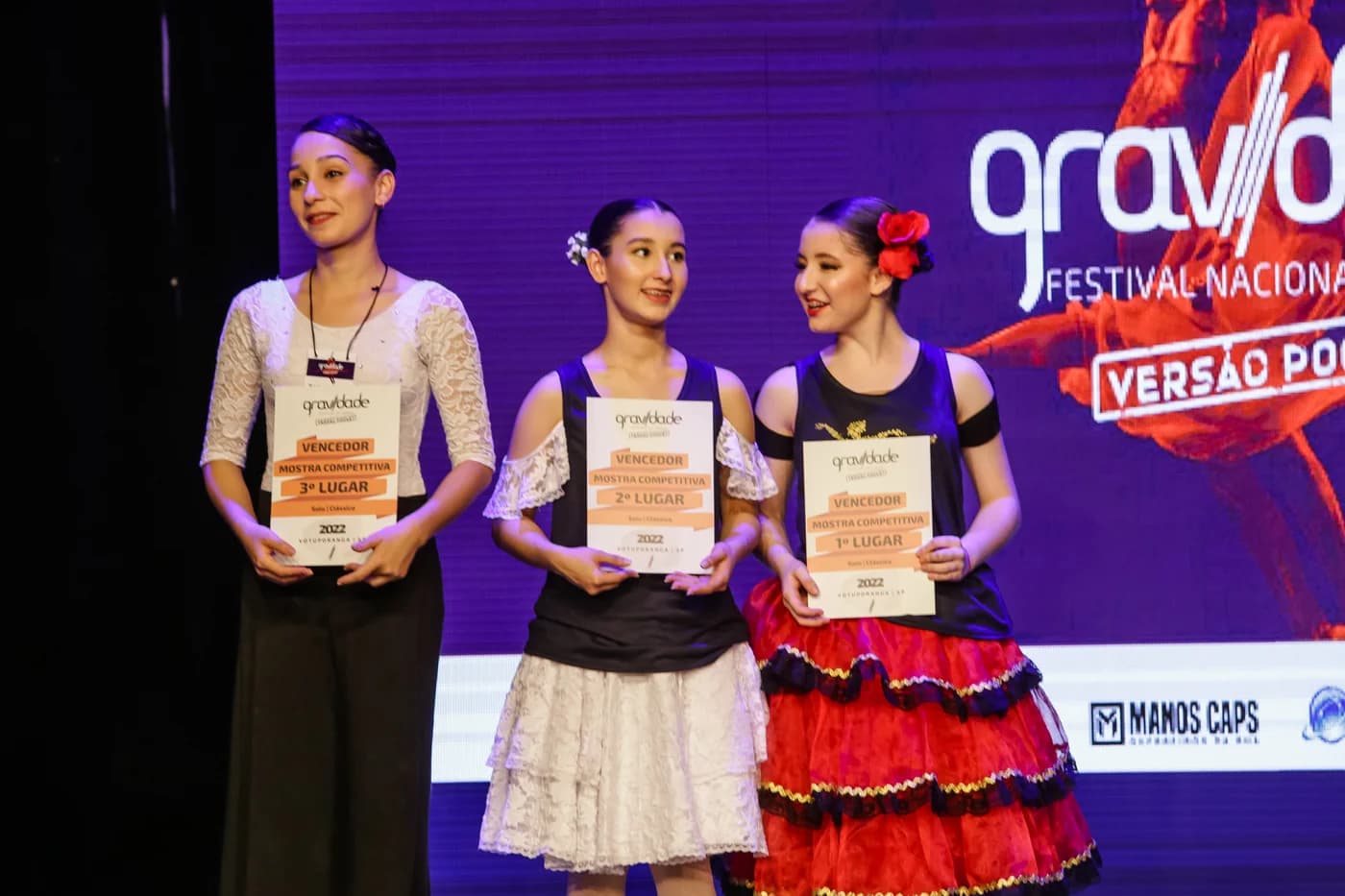 Premiação da mostra competitiva no Gravidade Festival 2022